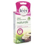 Восковые полоски для депиляции, Veet (Вит) 20 шт Нейчералс с маслом ши для нормальной и сухой кожи