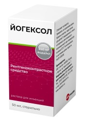 Йогексол, раствор для инъекций 240 мг йода/мл 50 мл 1 шт флаконы